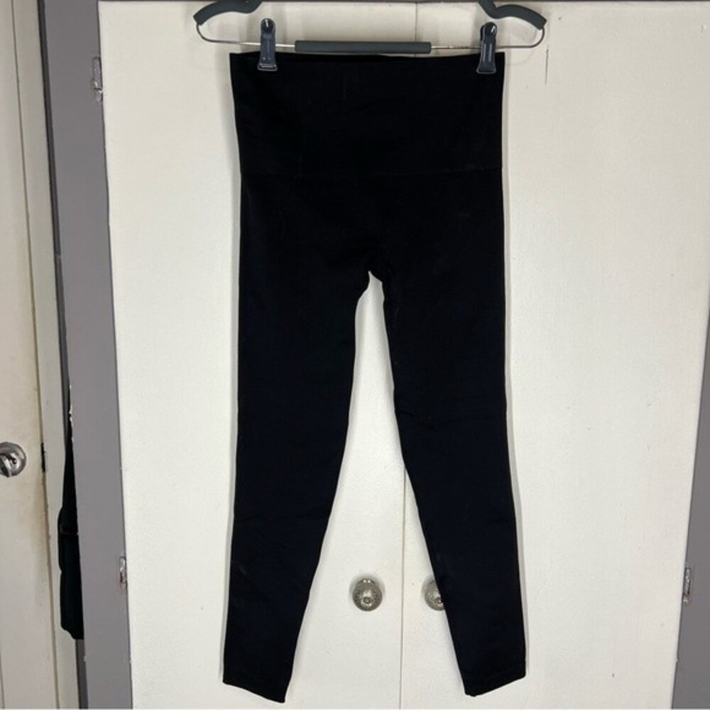 Spanx Stretch Pull On Solid Black Classic Legging… - image 5